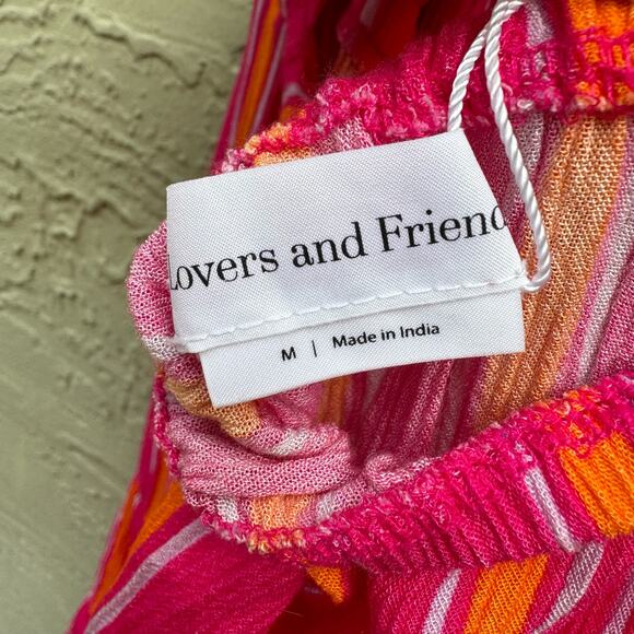 Lovers + Friends Dress Amity Mini Ruffles One Shoulder Styling Tassels M NWT - Picture 9 of 9